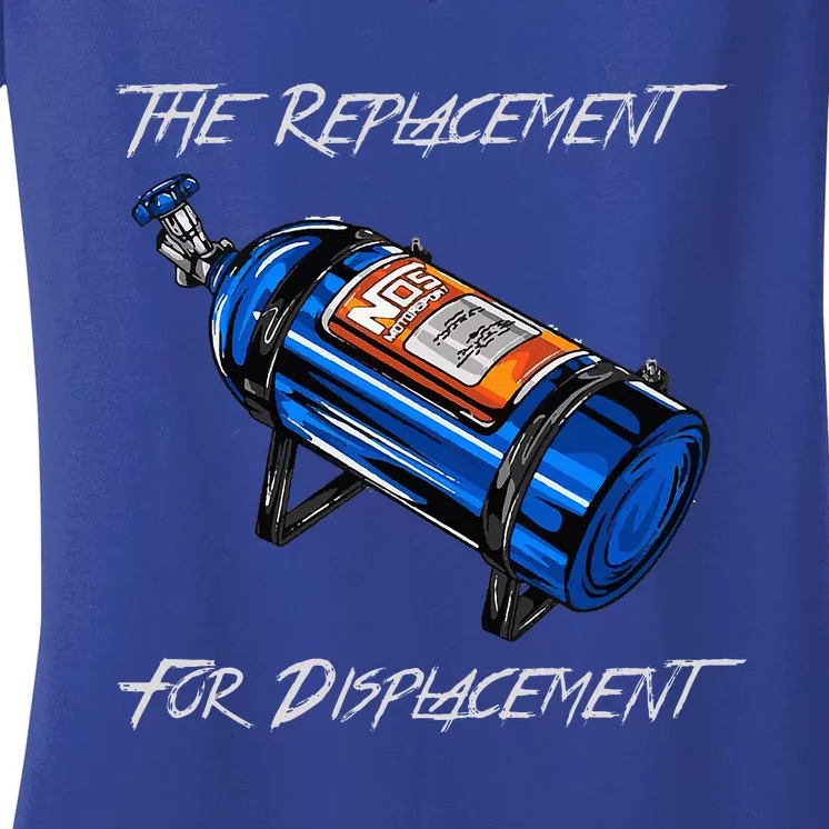 The Replacement For Displacement Nitrous Bottle Women's V-Neck T-Shirt