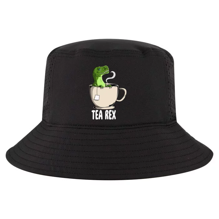 Tea Rex Funny T Rex Dinosaur Joke Pun Tyrannosaurus Cool Comfort Performance Bucket Hat