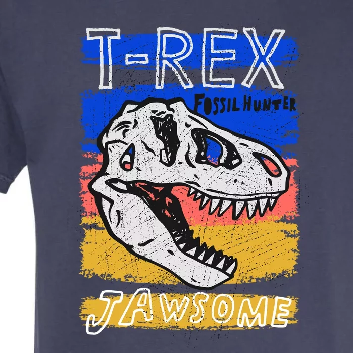 T Rex Fossil Hunter Jawsome Garment-Dyed Heavyweight T-Shirt