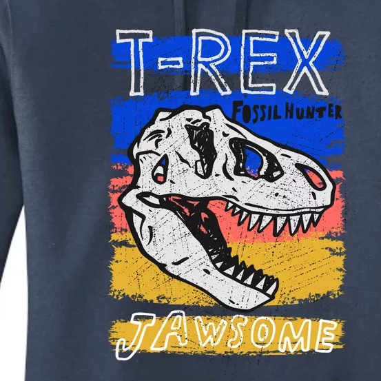 T Rex Fossil Hunter Jawsome Women's Pullover Hoodie