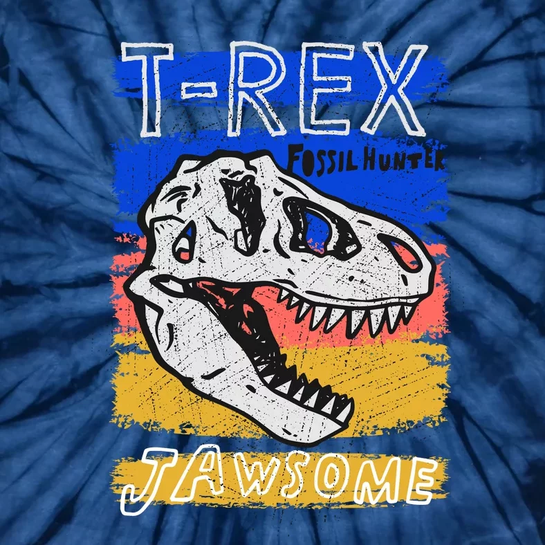 T Rex Fossil Hunter Jawsome Tie-Dye T-Shirt