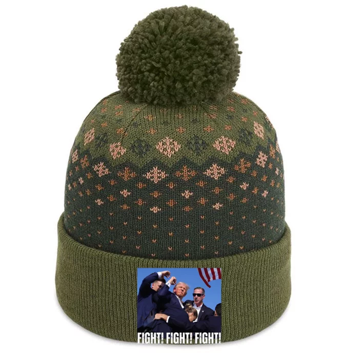 Trump Rally Fight Trump Rally Fight! Fight! Fight! The Baniff Cuffed Pom Beanie