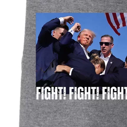 Trump Rally Fight Trump Rally Fight! Fight! Fight! Premium Doggie 3-End Fleece Hoodie