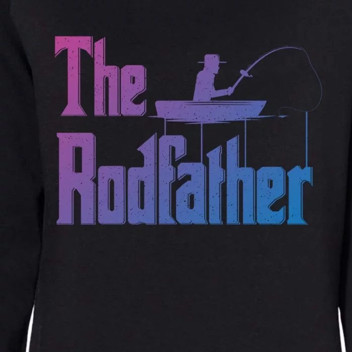 The Rodfather Funny Fishing Dad Gift Womens California Wash Sweatshirt