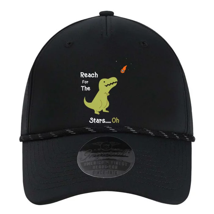 T-Rex Reach For The Stars Oh Dinosaur Dino Cool Cute Funny Performance The Dyno Cap