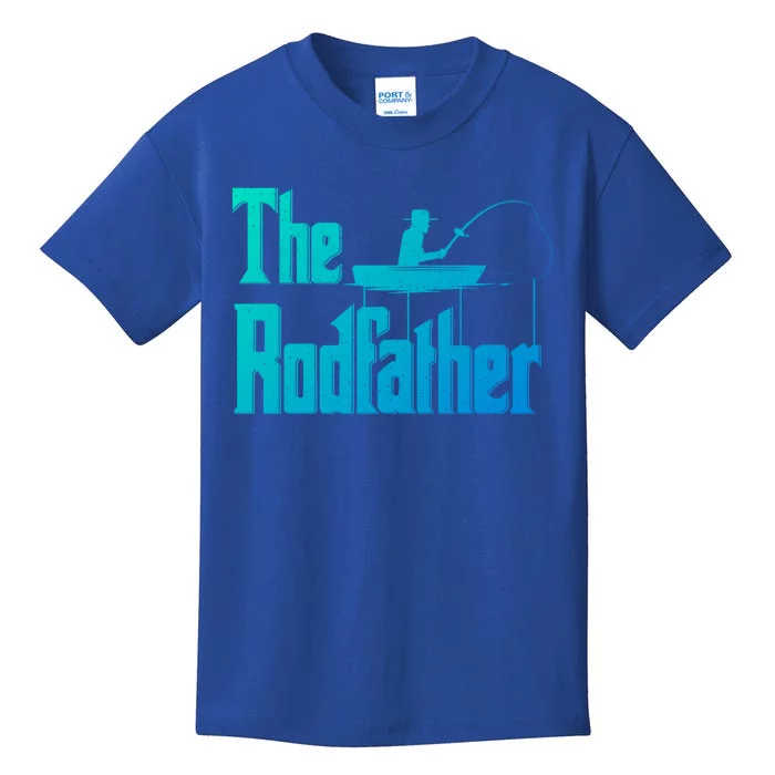 The Rodfather Funny Fishing Dad Gift Kids T-Shirt