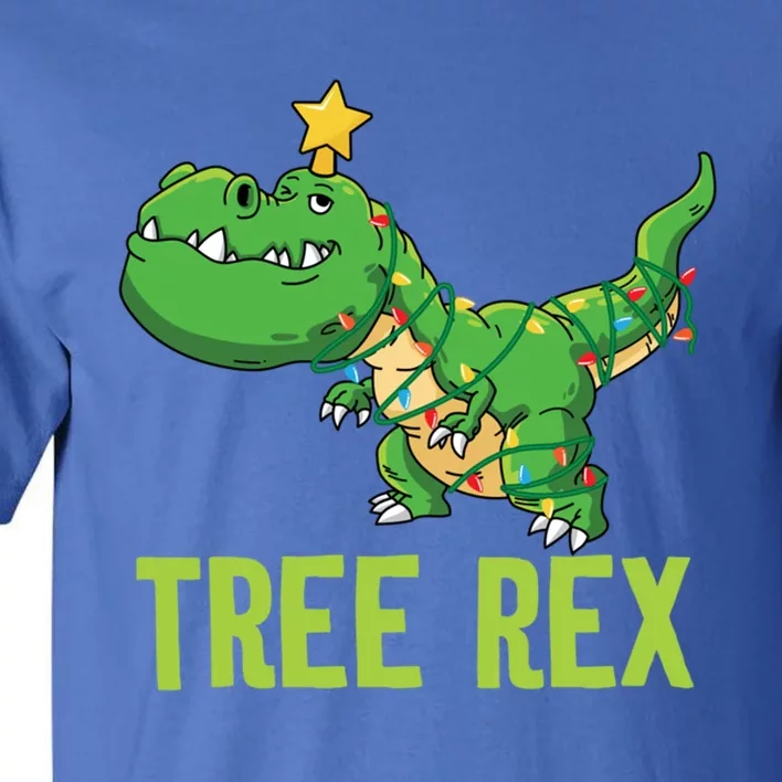 Tree Rex Funny Trex Christmas Funny Dinosaur Lover Holiday Gift Tall T-Shirt