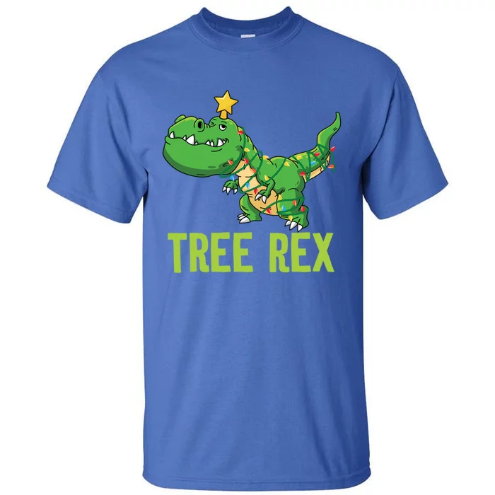 Tree Rex Funny Trex Christmas Funny Dinosaur Lover Holiday Gift Tall T-Shirt