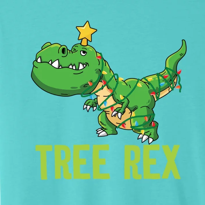 Tree Rex Funny Trex Christmas Funny Dinosaur Lover Holiday Gift ChromaSoft Performance T-Shirt