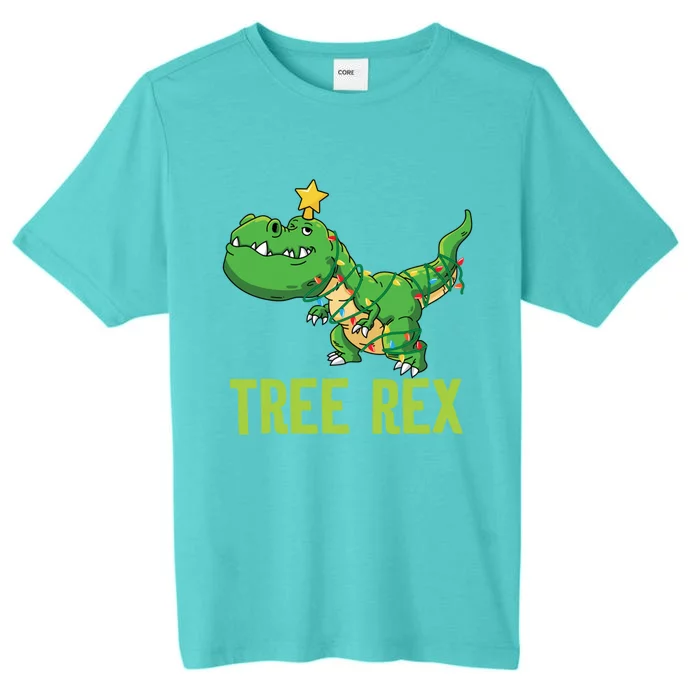 Tree Rex Funny Trex Christmas Funny Dinosaur Lover Holiday Gift ChromaSoft Performance T-Shirt