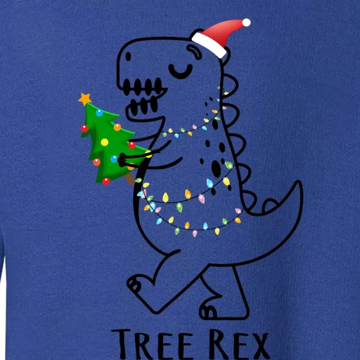 Tree Rex Funny Xmas Christmas Trex Gift Toddler Sweatshirt