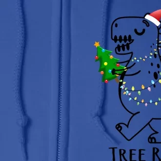 Tree Rex Funny Xmas Christmas Trex Gift Full Zip Hoodie