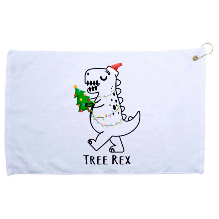 Tree Rex Funny Xmas Christmas Trex Gift Grommeted Golf Towel