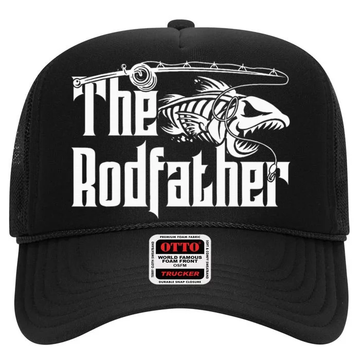 The Rodfather Fishing High Crown Mesh Trucker Hat