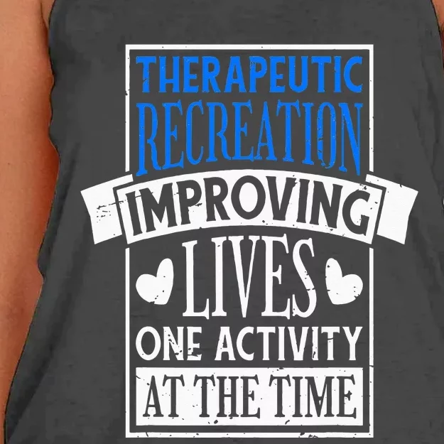 Therapeutic Recreation For Recreational Therapy Women's Knotted Racerback Tank