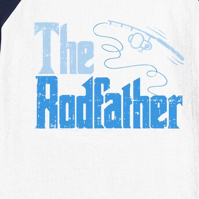 The Rodfather Funny Fishing Parody Baseball Sleeve Shirt