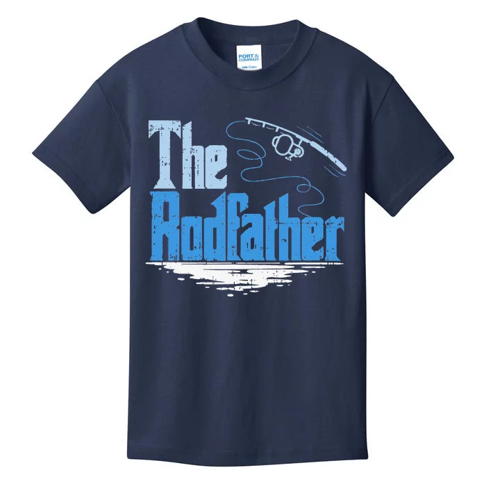 The Rodfather Funny Fishing Parody Kids T-Shirt