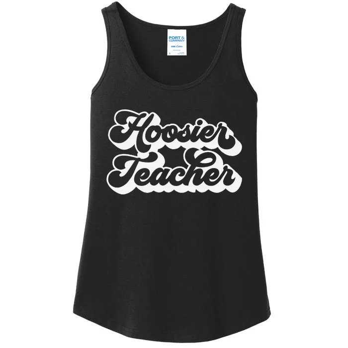 Teacher Red For Ed Indiana Public Education Ladies Essential Tank