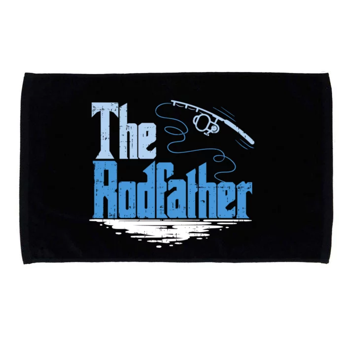 The Rodfather Funny Fishing Parody Gift Meaningful Gift Microfiber Hand Towel