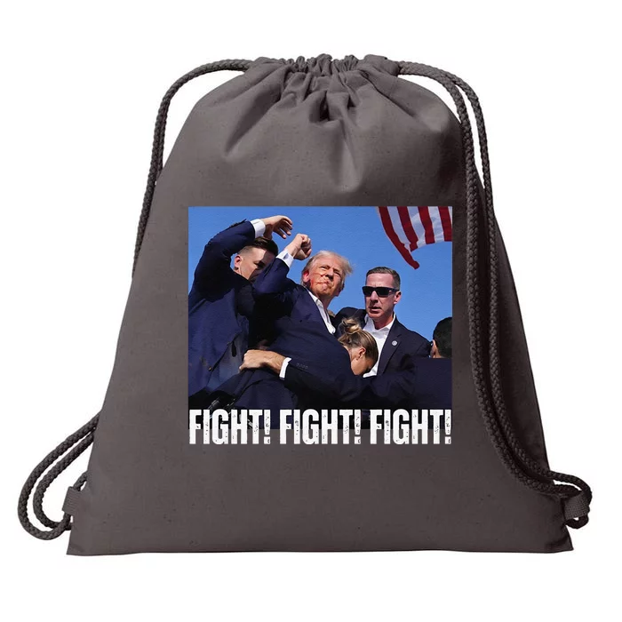 Trump Rally Fight Trump Rally Fight! Fight! Fight! Drawstring Bag