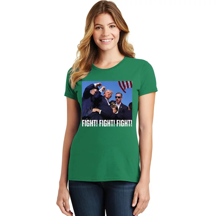 Trump Rally Fight Trump Rally Fight! Fight! Fight! Women's T-Shirt