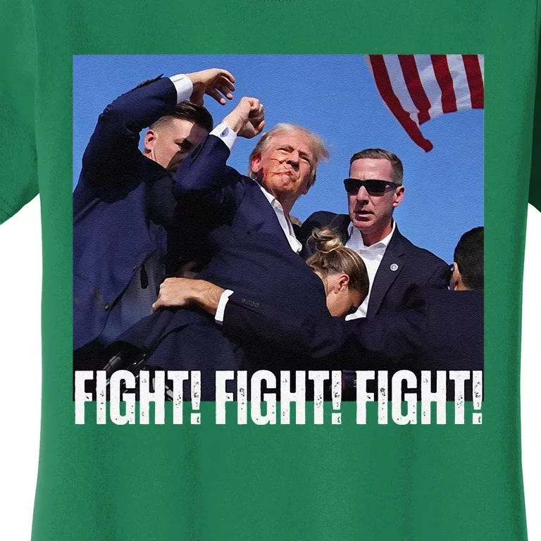 Trump Rally Fight Trump Rally Fight! Fight! Fight! Women's T-Shirt