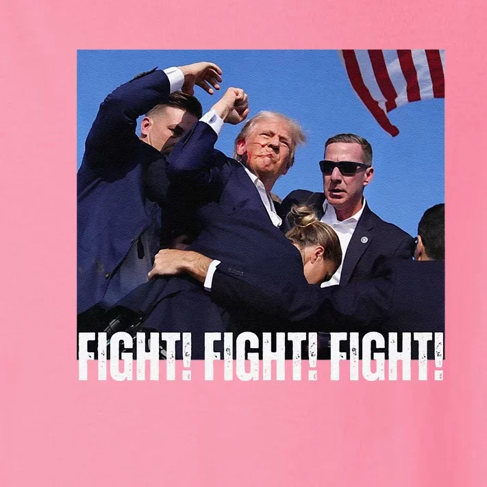 Trump Rally Fight Trump Rally Fight! Fight! Fight! Toddler Long Sleeve Shirt