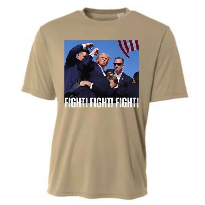 Trump Rally Fight Trump Rally Fight! Fight! Fight! Cooling Performance Crew T-Shirt