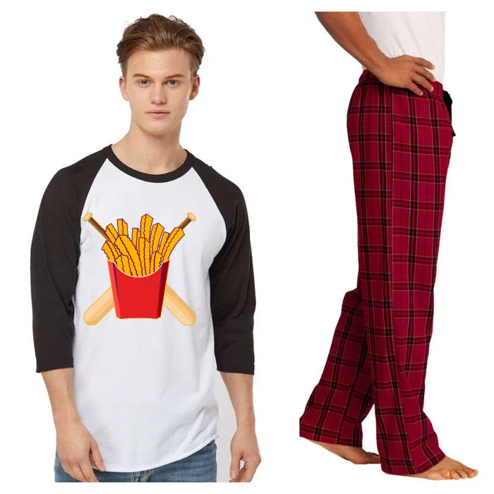 Team Rally Fries Raglan Sleeve Pajama Set