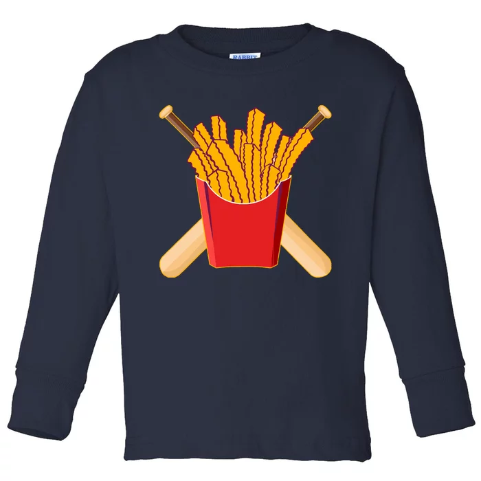 Team Rally Fries Toddler Long Sleeve Shirt