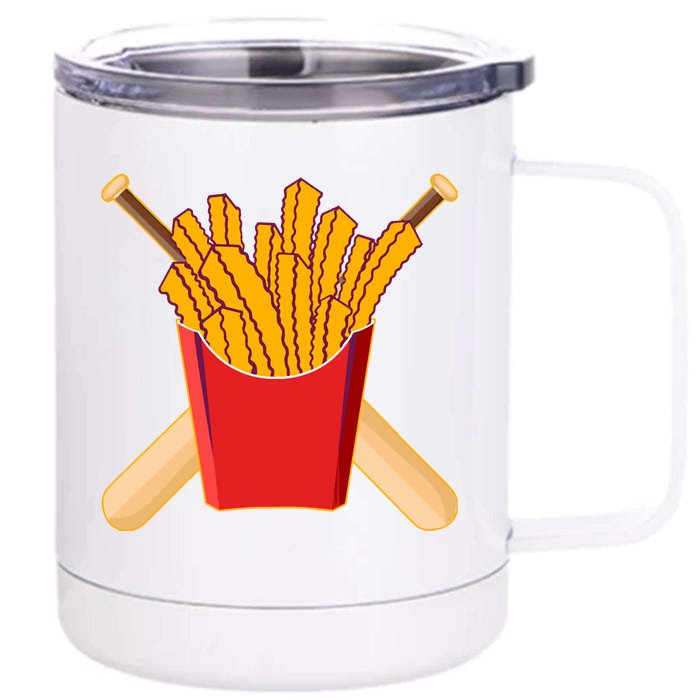 Team Rally Fries Front & Back 12oz Stainless Steel Tumbler Cup