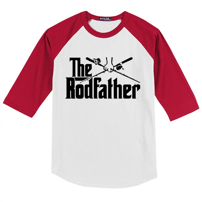 The Rodfather Funny Kids Colorblock Raglan Jersey