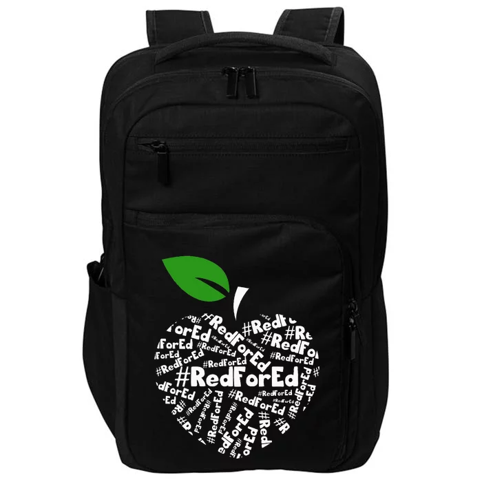 Teacher Red for Ed Teacher Protest Impact Tech Backpack