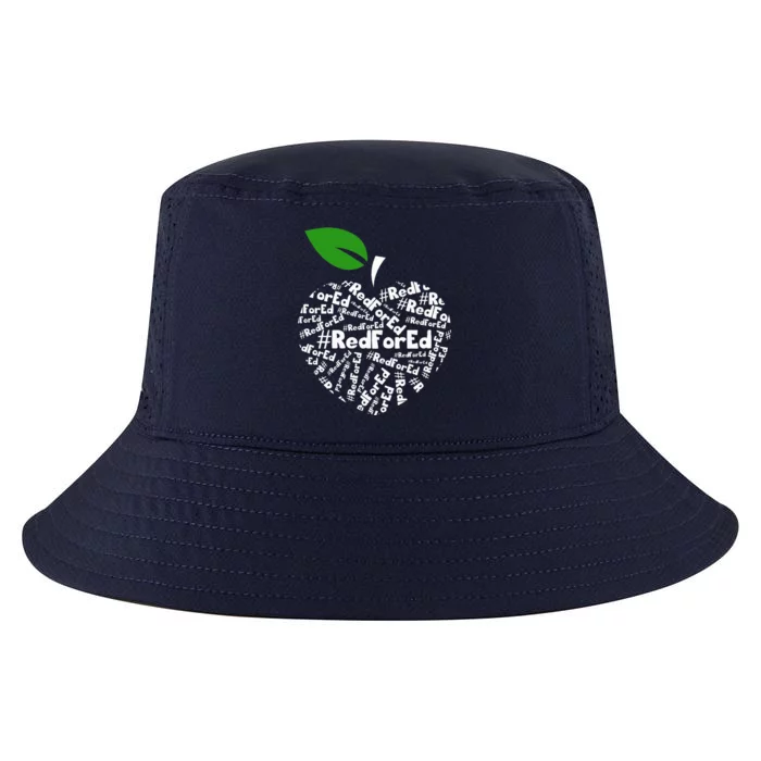 Teacher Red for Ed Teacher Protest Cool Comfort Performance Bucket Hat