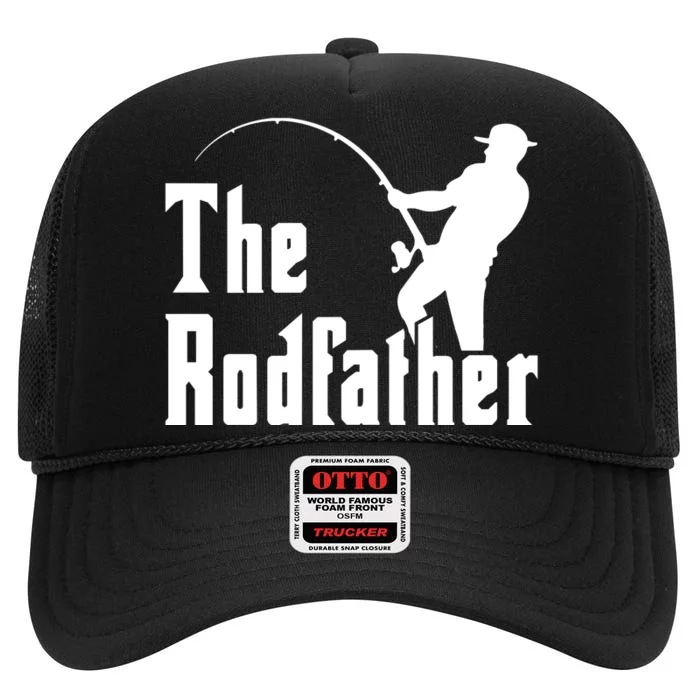 The Rodfather Fishing High Crown Mesh Trucker Hat