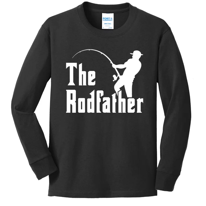 The Rodfather Fishing Kids Long Sleeve Shirt