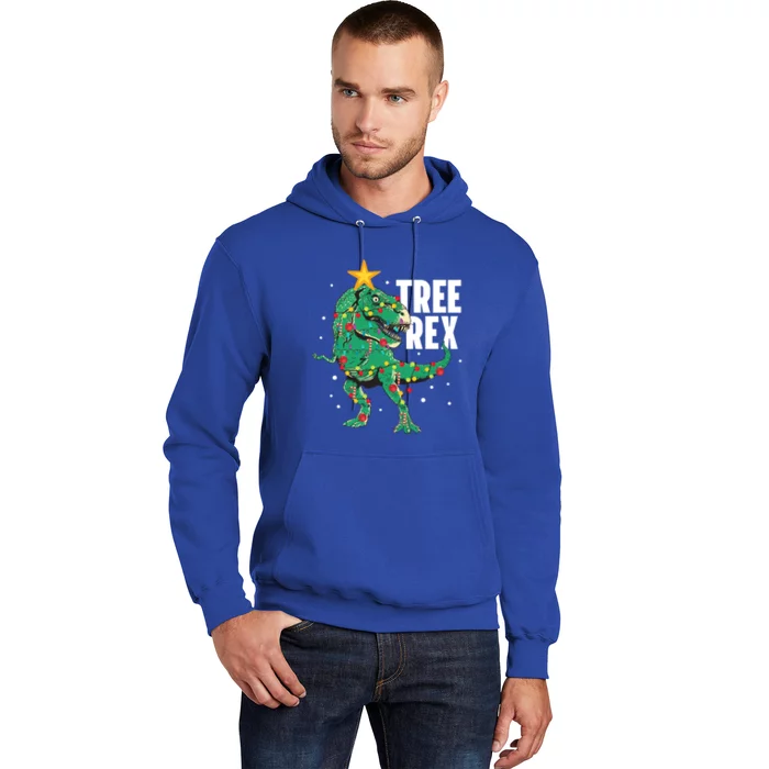 Tree Rex Funny Trex Lover Dinosaur Christmas Tree Xmas Meaningful Gift Hoodie