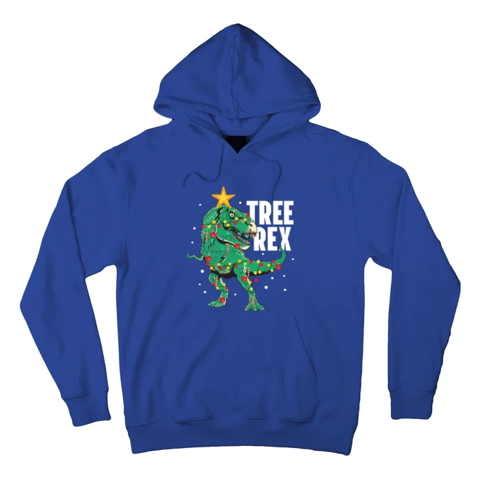 Tree Rex Funny Trex Lover Dinosaur Christmas Tree Xmas Meaningful Gift Hoodie