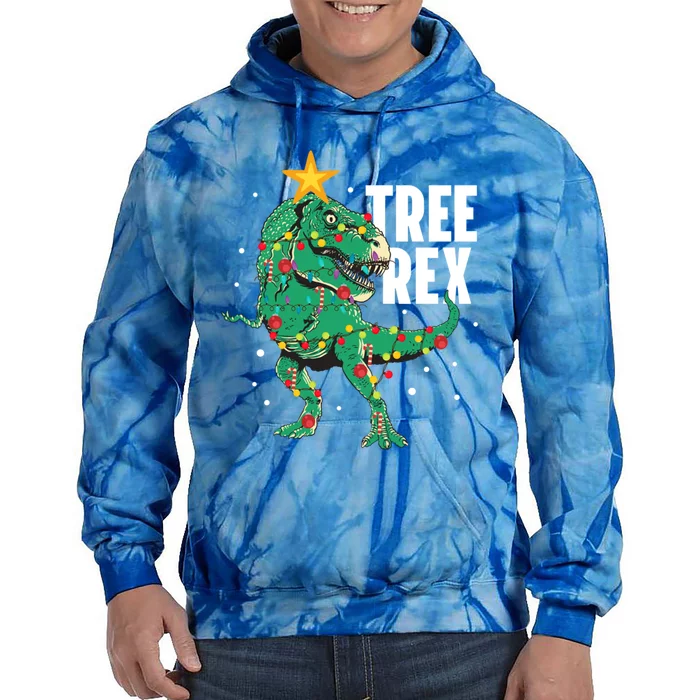 Tree Rex Funny Trex Lover Dinosaur Christmas Tree Xmas Meaningful Gift Tie Dye Hoodie