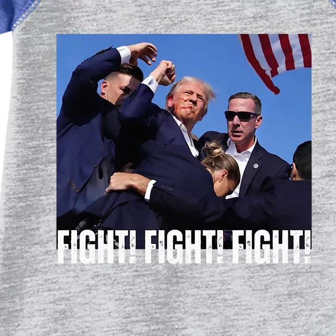 Trump Rally Fight Trump Rally Fight! Fight! Fight! Infant Baby Jersey Bodysuit