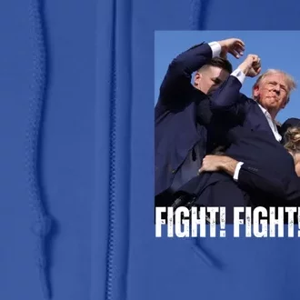 Trump Rally Fight Trump Rally Fight! Fight! Fight! Gift Full Zip Hoodie