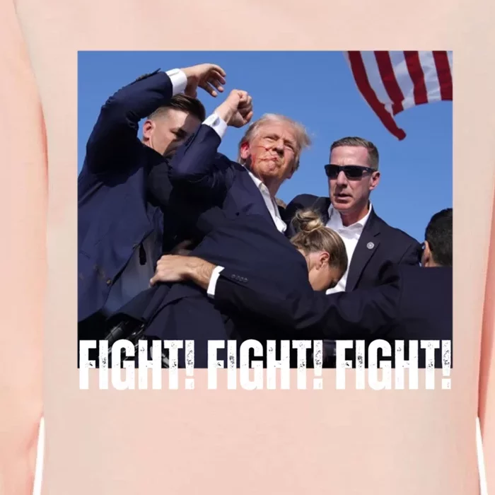 Trump Rally Fight Trump Rally Fight! Fight! Fight! Gift Womens California Wash Sweatshirt