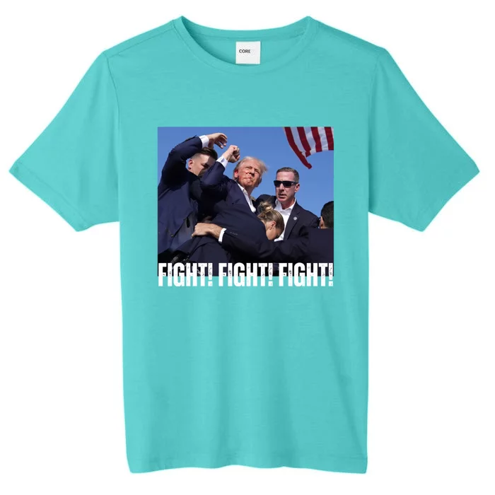 Trump Rally Fight Trump Rally Fight! Fight! Fight! Gift ChromaSoft Performance T-Shirt