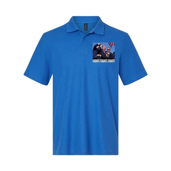 Trump Rally Fight Trump Rally Fight! Fight! Fight! Softstyle Adult Sport Polo