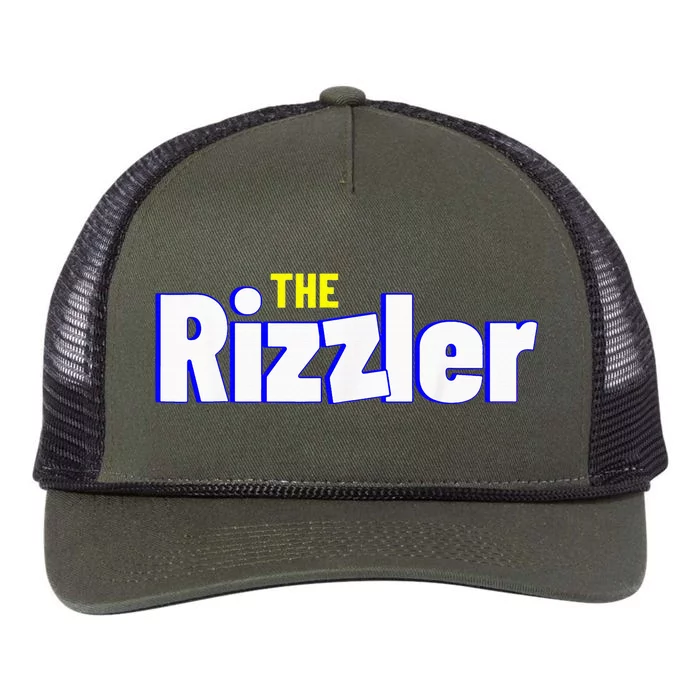 The Rizzler For The Rizz God Retro Rope Trucker Hat Cap