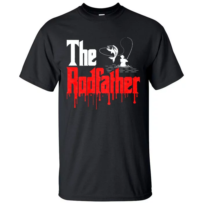 The Rodfather Fishing Humor Tall T-Shirt