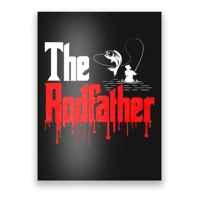 The Rodfather Fishing Humor Poster