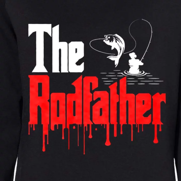 The Rodfather Fishing Humor Womens California Wash Sweatshirt