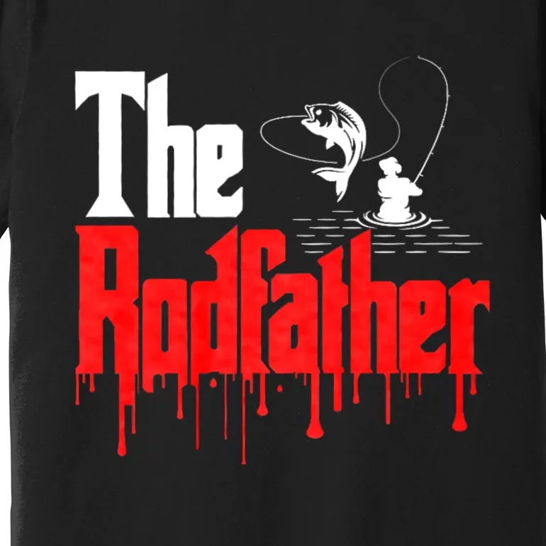 The Rodfather Fishing Humor Premium T-Shirt