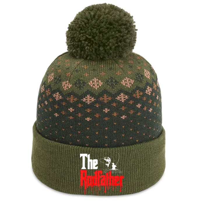 The Rodfather Fishing Humor The Baniff Cuffed Pom Beanie